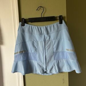 NWOT Lucky in Love Light Blue Tech Performance Tennis Skort